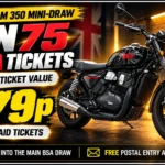 Win 75 Tickets for the BRAND NEW BSA Bantam 350 Draw for Just 79p!